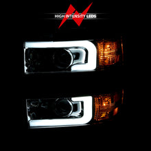 Load image into Gallery viewer, 2015-2016-Chevrolet-Silverado-Projector-Headlights-W-Plank-Style-Design-Chrome-W-Amber