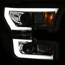 Load image into Gallery viewer, 2015-2016-Ford-F-150-Projector-Headlights-W-Plank-Style-Design-Chrome-W-Amber