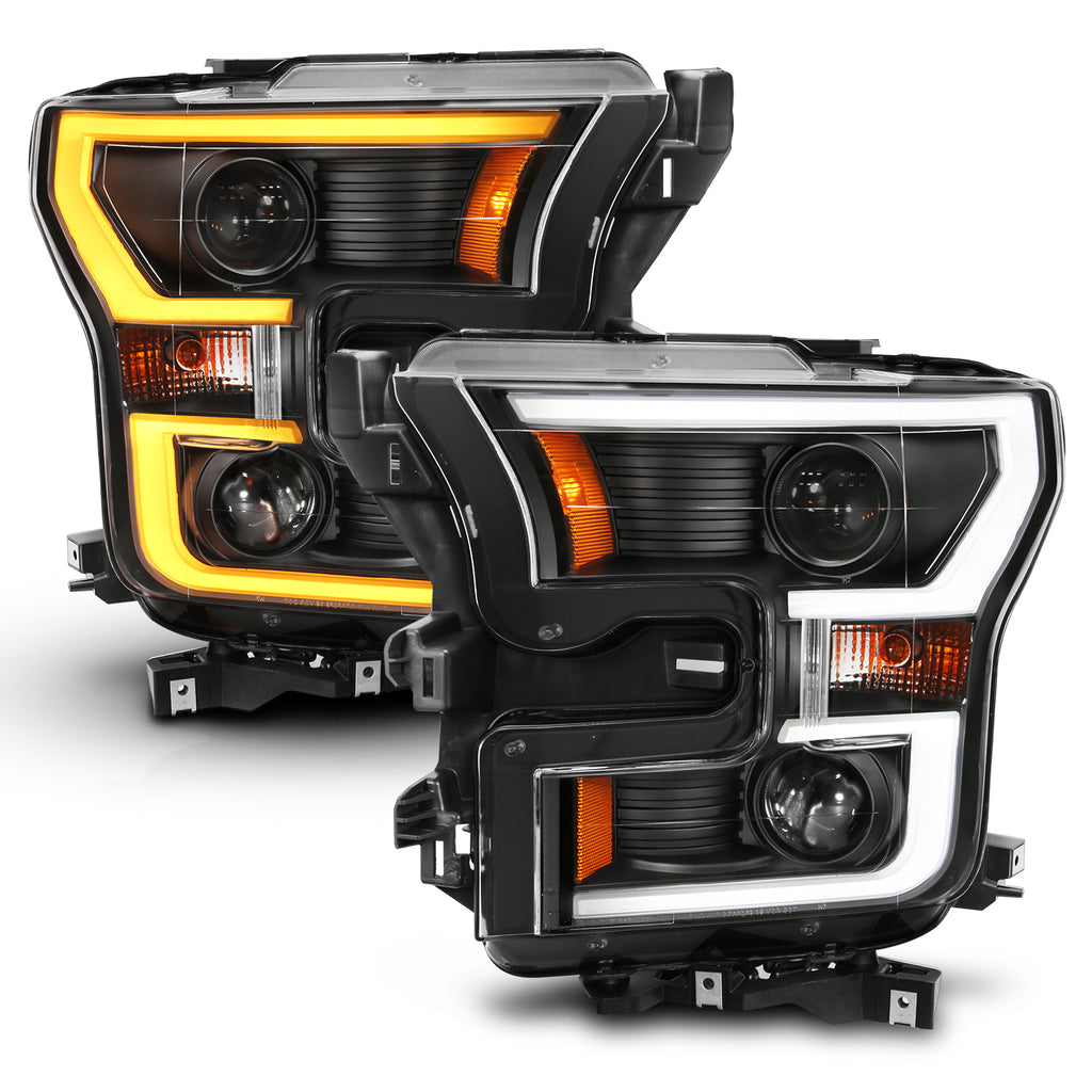 2015-2017-Ford-F-150-Projector-Headlights-W-Plank-Style-Switchback-Black-W-Amber