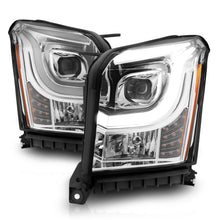 Load image into Gallery viewer, 2015-2017-Gmc-Yukon-Xl-Projector-Headlights-W-Lightbar---ChromeAmber