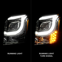 Load image into Gallery viewer, 2015-2017-Gmc-Yukon-Xl-Projector-Headlights-W-Lightbar---ChromeAmber