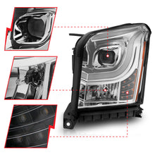 Load image into Gallery viewer, 2015-2017-Gmc-Yukon-Xl-Projector-Headlights-W-Lightbar---ChromeAmber