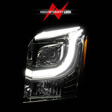 Load image into Gallery viewer, 2015-2017-Gmc-Yukon-Xl-Projector-Headlights-W-Lightbar---ChromeAmber