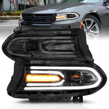 Load image into Gallery viewer, 2015-2018-Dodge-Charger-Projector-Headlights-Plank-Style-Black