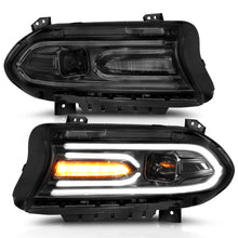 Load image into Gallery viewer, 2015-2018-Dodge-Charger-Projector-Headlights-Plank-Style-Black