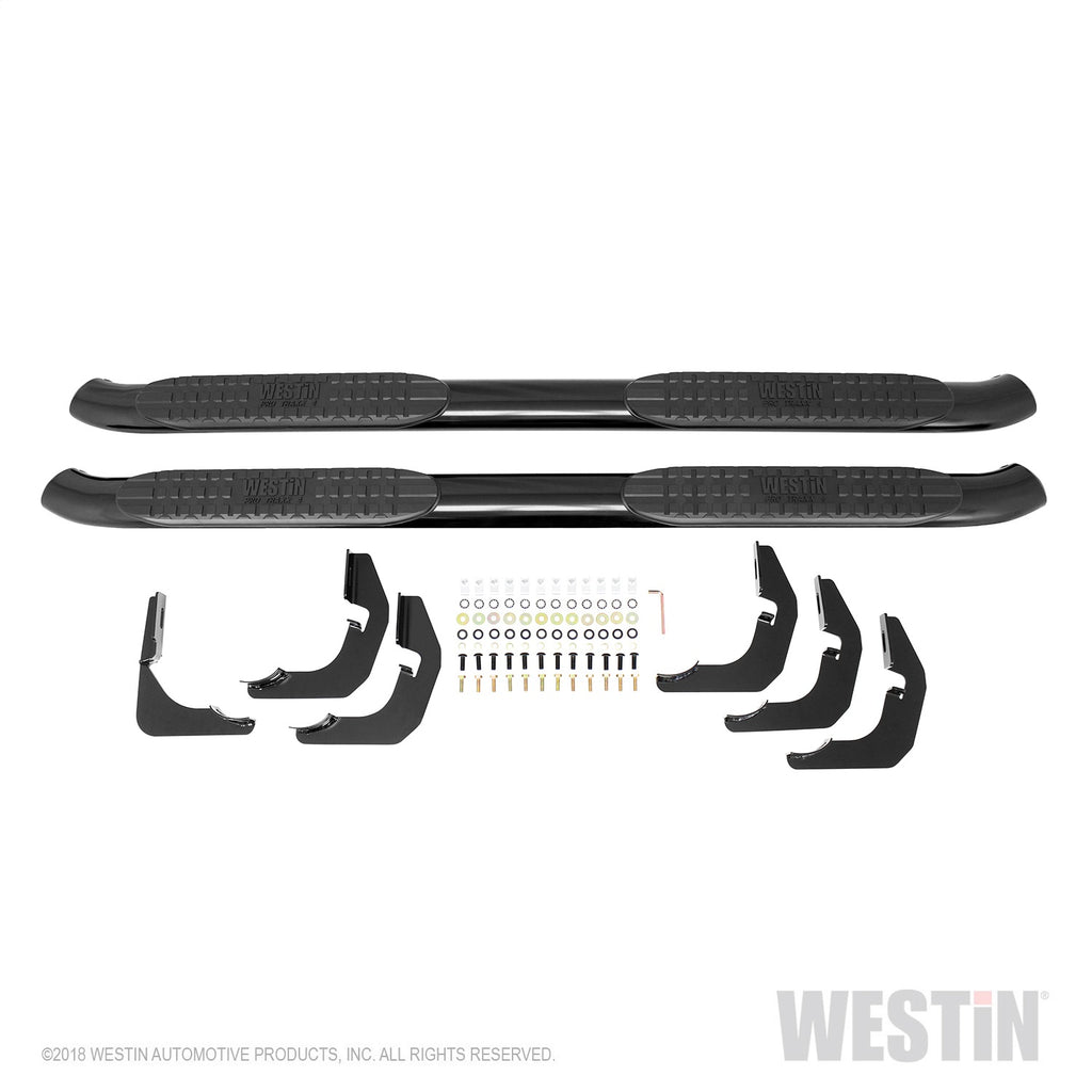 2015-2018-Ford-F-150-Supercab-Pro-Traxx-4-Oval-Nerf-Step-Bars---Black