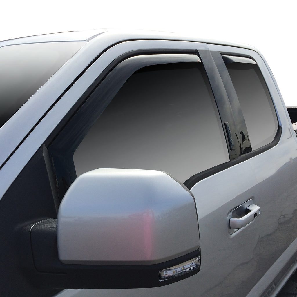 2015-2018-Ford-F-150-Supercab-Wade-In-Channel-Wind-Deflector-4Pc---Smoke