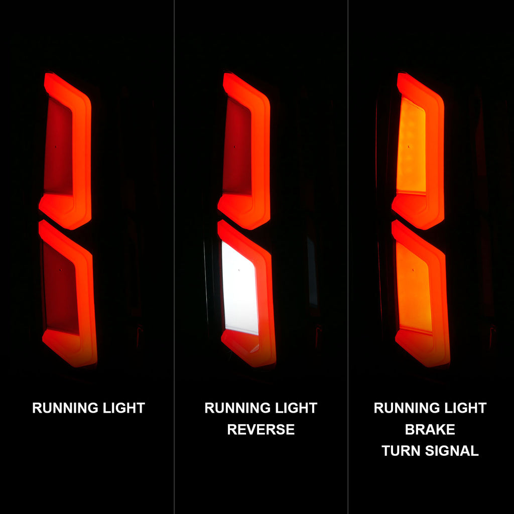 2015-2020-Chevrolet-Tahoe-Led-Tail-Lights-W-Light-Bar-Black-Housing-Clear-Lens