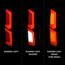 Load image into Gallery viewer, 2015-2020-Chevrolet-Tahoe-Led-Tail-Lights-W-Light-Bar-Black-Housing-Clear-Lens