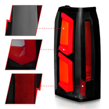 Load image into Gallery viewer, 2015-2020-Chevrolet-Tahoe-Led-Tail-Lights-W-Light-Bar-Black-Housing-Somke-Lens