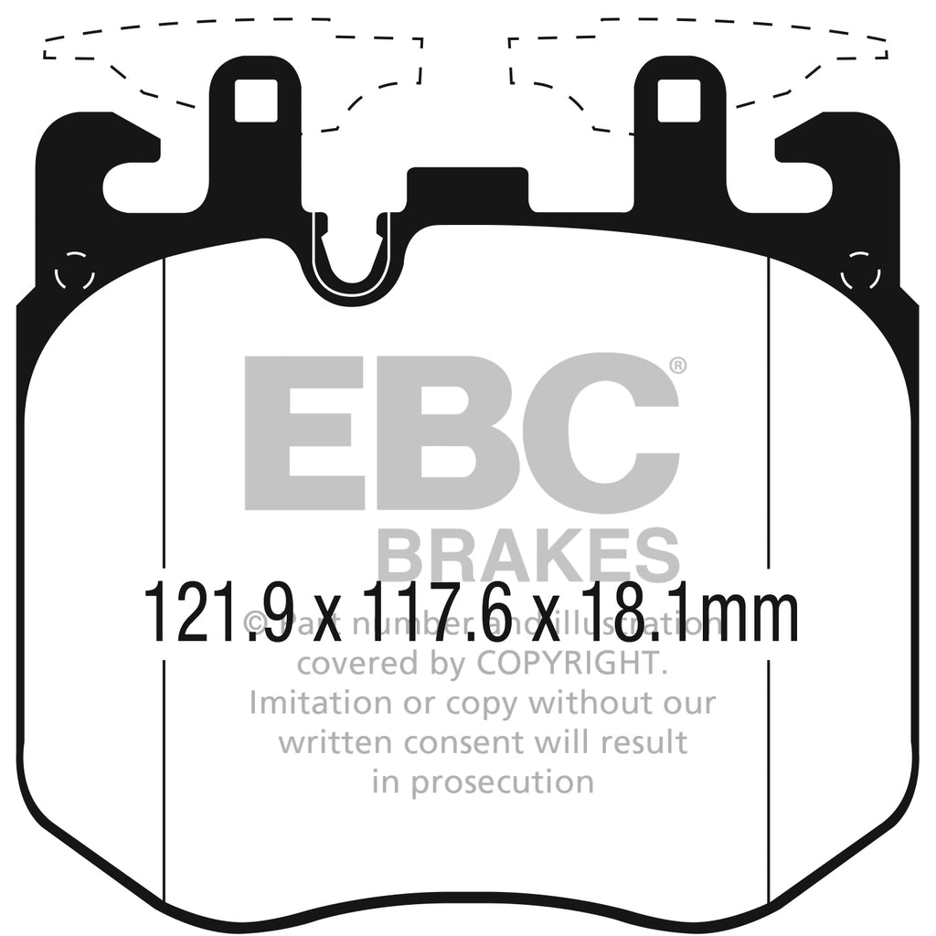 2015-Bmw-750-4.4L-Twin-Turbo-(G12)-Redstuff-Front-Brake-Pads