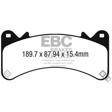 Load image into Gallery viewer, 2015-Chevrolet-Tahoe-2Wd-(6-Piston-Brembo)-Greenstuff-Front-Brake-Pads