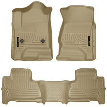 Load image into Gallery viewer, 2015-ChevyGmc-SuburbanYukon-Xl-Weatherbeater-Combo-Tan-Front--2Nd-Seat-Floor-Liners