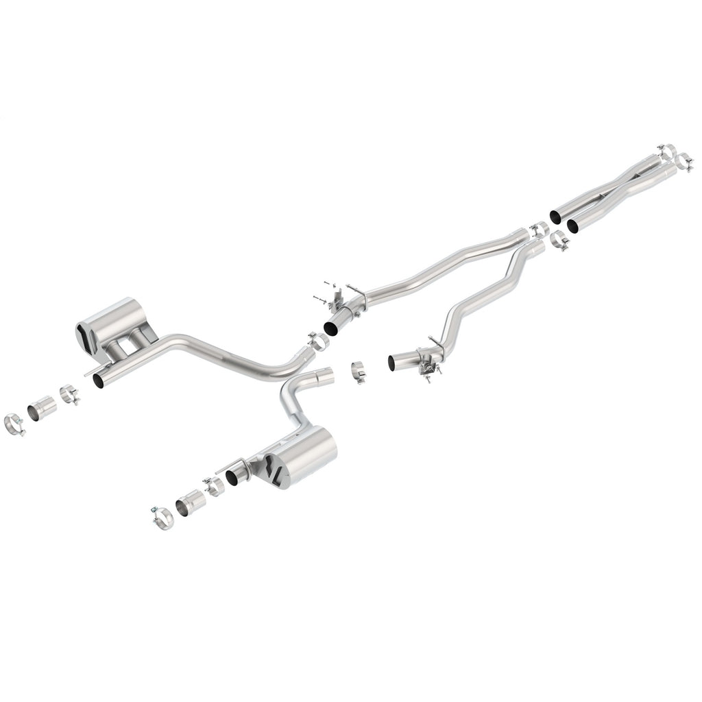 2015-Dodge-Challenger-Srt392-Hemi-6.4L-V8-Atak-Catback-Exhaust-W-Valves-Factory-Bezel