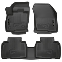 Load image into Gallery viewer, 2015-Ford-Edge-Weatherbeater-Front--2Nd-Row-Combo-Black-Floor-Liners
