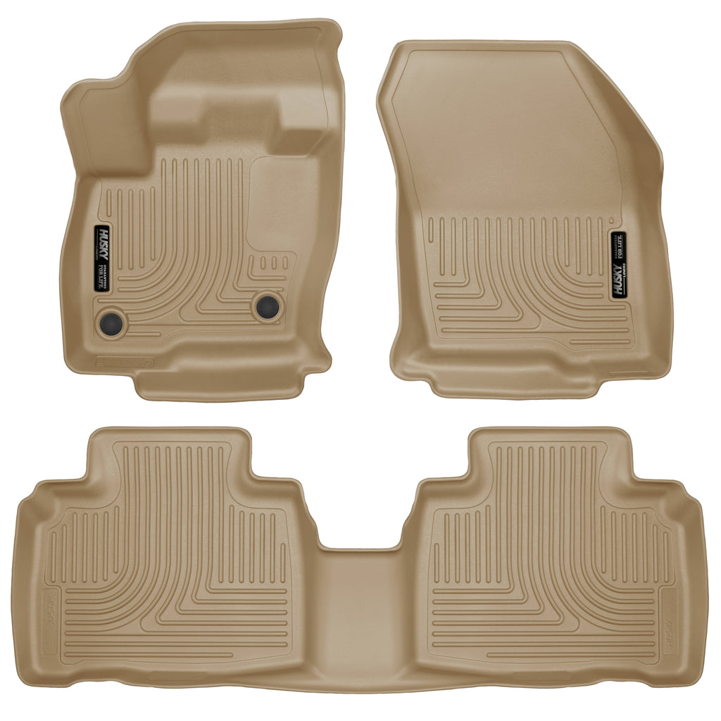 2015-Ford-Edge-Weatherbeater-Front--2Nd-Row-Combo-Tan-Floor-Liners