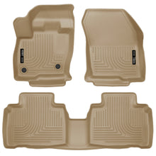 Load image into Gallery viewer, 2015-Ford-Edge-Weatherbeater-Front--2Nd-Row-Combo-Tan-Floor-Liners