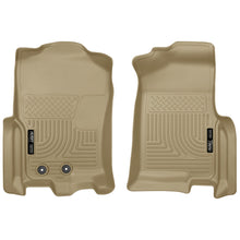 Load image into Gallery viewer, 2015-Ford-ExpeditionLincoln-Navigator-Weatherbeater-Front-Tan-Floor-Liners