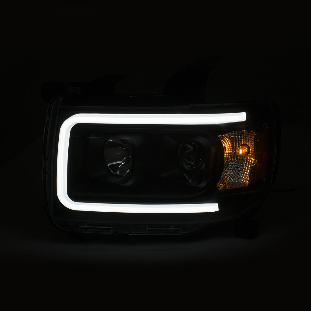 2015-Gmc-Canyon-Projector-Headlights-W-Plank-Style-Design-Black-W-Amber