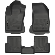 Load image into Gallery viewer, 2015-Jeep-Renegade-Weatherbeater-Black-Front-And-Second-Row-Floor-Liners