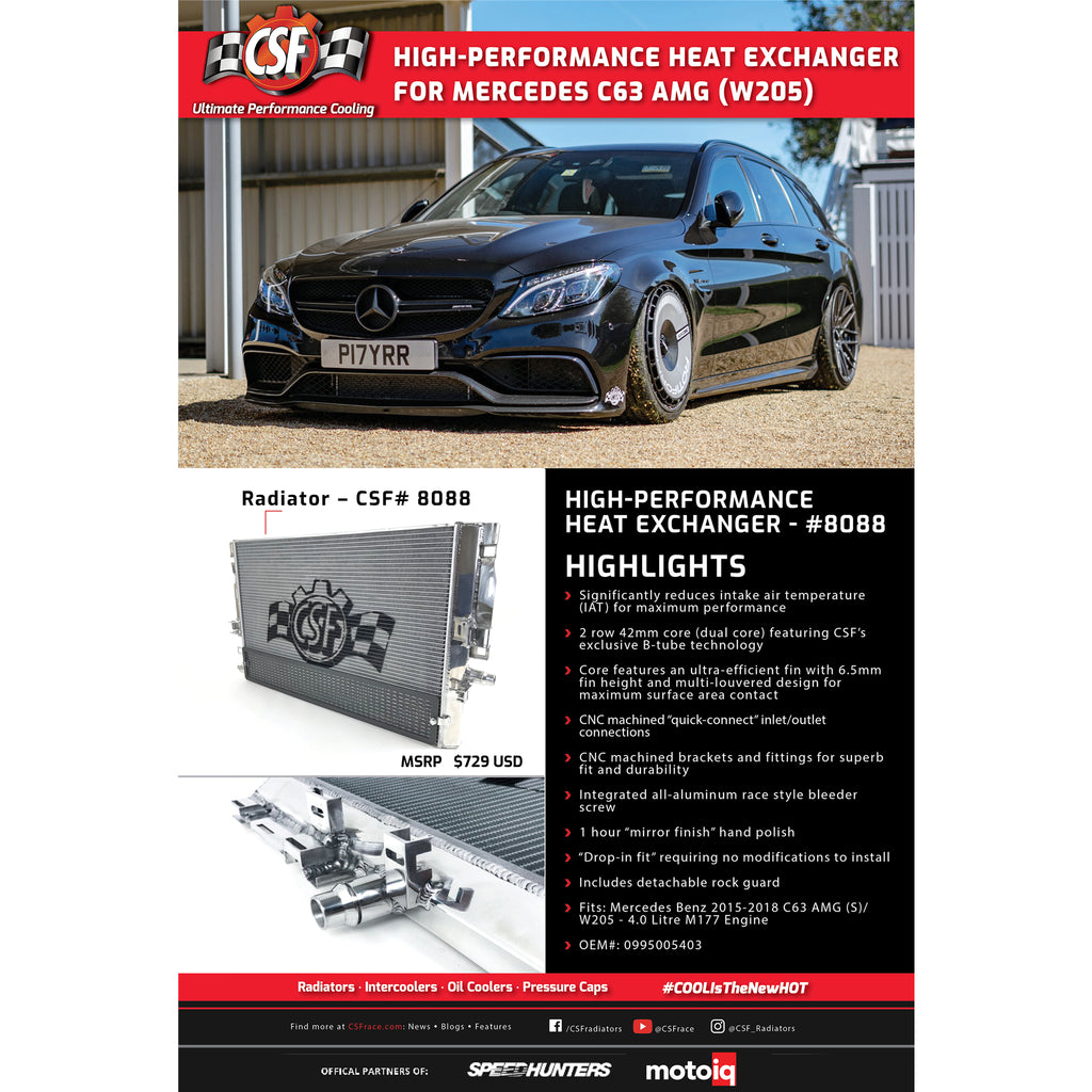 2015-Mercedes-Benz-C63-Amg-(W205)-Front-Mount-Heat-Exchanger-WRock-Guard