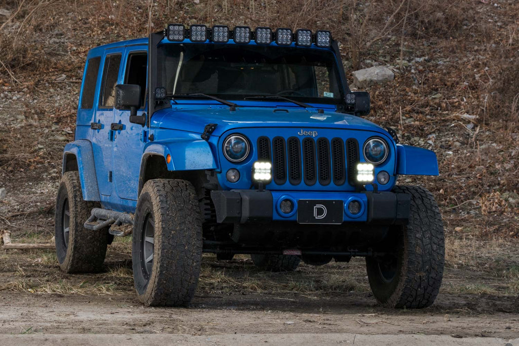 Diode Dynamics DD7285 Bolt-on Pod Light kit for 2007-2018 Jeep JK Wrangler. for Select Jeep Wrangler JK
