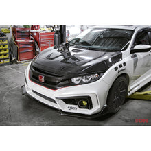 Load image into Gallery viewer, 2016-2017-Honda-Civic-CoupeSedanHatchback-Mr-Style-Carbon-Fiber-Hood