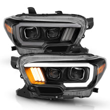 Load image into Gallery viewer, 2016-2017-Toyota-Tacoma-Projector-Headlights-W-Plank-Style-Design-BlackAmber-W-Drl