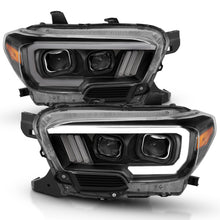 Load image into Gallery viewer, 2016-2017-Toyota-Tacoma-Projector-Headlights-W-Plank-Style-Design-BlackAmber-W-Drl