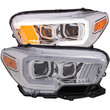 Load image into Gallery viewer, 2016-2017-Toyota-Tacoma-Projector-Headlights-W-Plank-Style-Design-Chrome-W-Amber