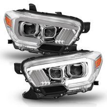 Load image into Gallery viewer, 2016-2017-Toyota-Tacoma-Projector-Headlights-W-Plank-Style-Design-ChromeAmber-W-Drl