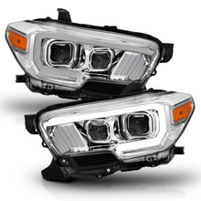 Load image into Gallery viewer, 2016-2017-Toyota-Tacoma-Projector-Headlights-W-Plank-Style-Design-ChromeAmber-W-Drl