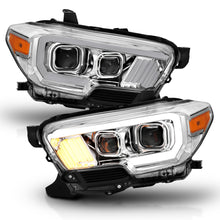 Load image into Gallery viewer, 2016-2017-Toyota-Tacoma-Projector-Headlights-W-Plank-Style-Design-ChromeAmber-W-Drl