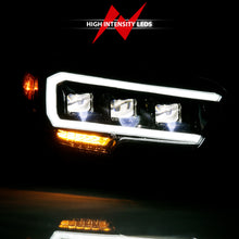 Load image into Gallery viewer, 2016-2018-Toyota-Tacoma-Led-Projector-Headlights-Plank-Style-Black-W-Amber