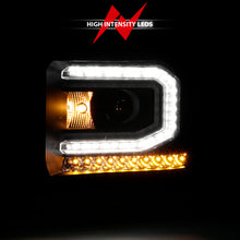 Load image into Gallery viewer, 2016-2019-Gmc-Sierra-1500-Projector-Headlight-Plank-Style-Black-W-Sequential-Amber-Signal