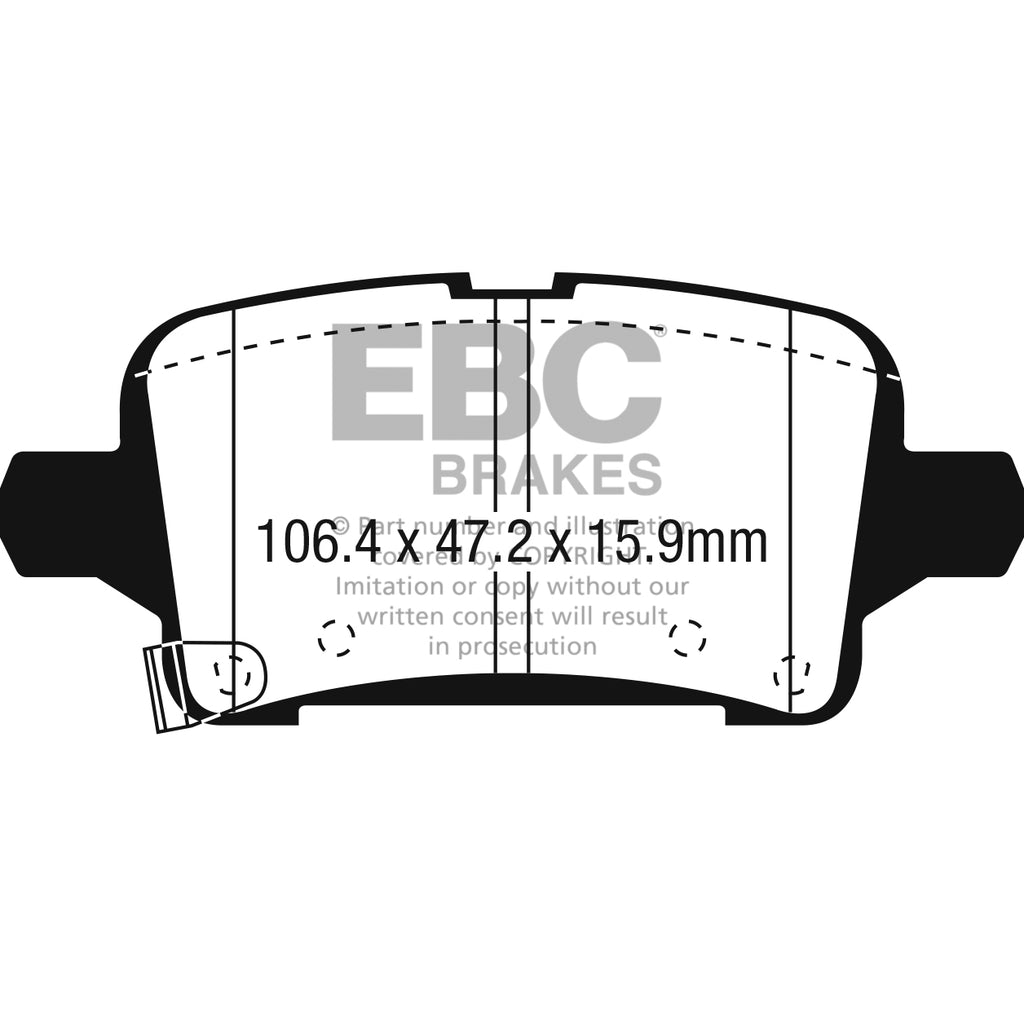 2016-Chevrolet-Malibu-1.5L-Turbo-(Elec-Pb)-Greenstuff-Rear-Brake-Pads
