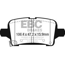 Load image into Gallery viewer, 2016-Chevrolet-Malibu-1.5L-Turbo-(Elec-Pb)-Greenstuff-Rear-Brake-Pads