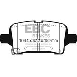 EBC DP23074 Greenstuff 2000 Series Sport Brake Pads