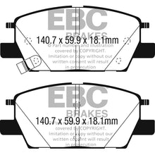 Load image into Gallery viewer, 2016-Chevrolet-Malibu-1.5L-Turbo-(Elec-Pb)-Greenstuff-Front-Brake-Pads