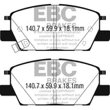 EBC DP33068C Redstuff Ceramic Low Dust Brake Pads