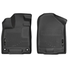 Load image into Gallery viewer, 2016-Honda-Pilot-Weatherbeater-Front-Black-Floor-Liners