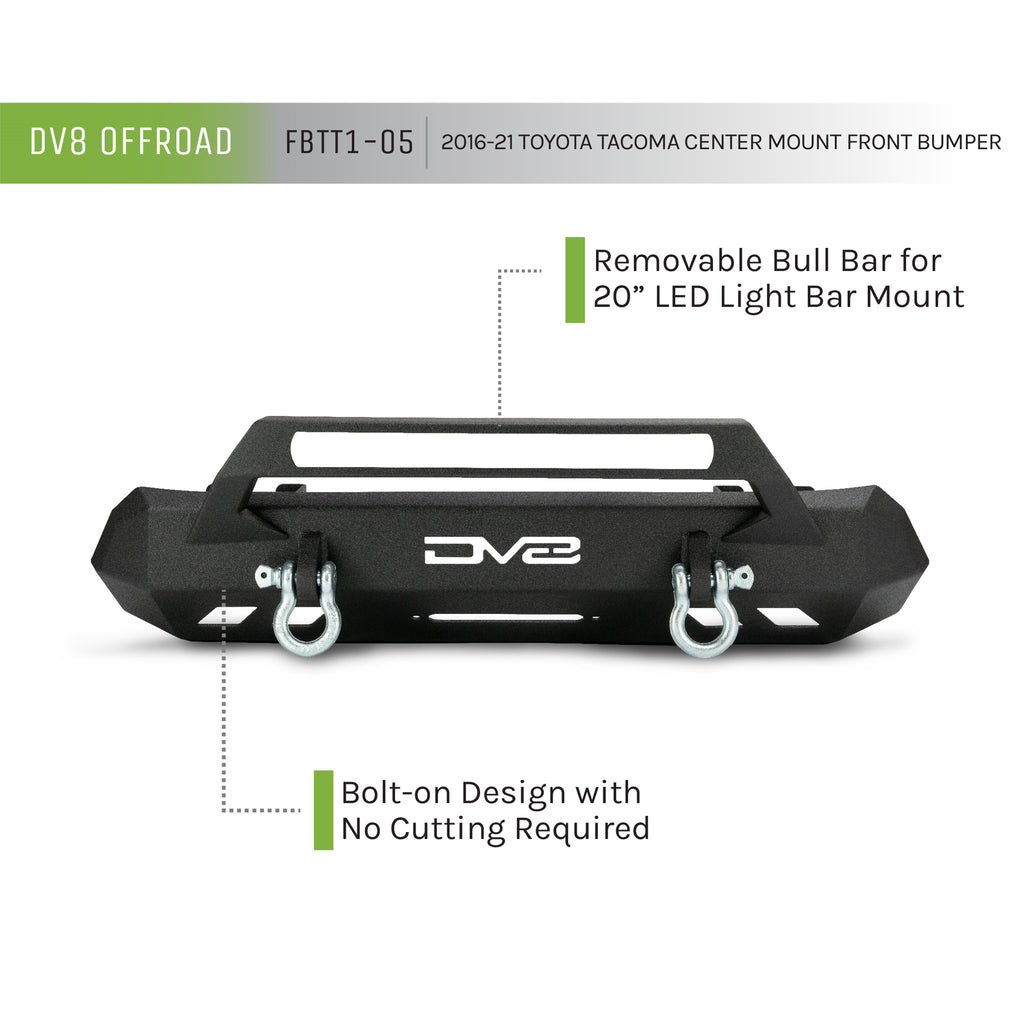2016-Toyota-Tacoma-Center-Mount-Winch-Capable-Front-Bumper-Dv8-Offroad