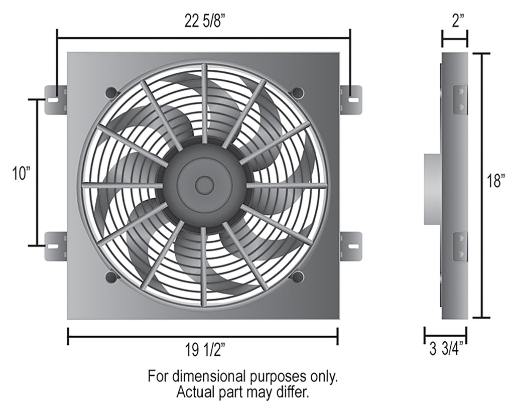 Derale 20161 Electric Fan Kit, Direct Fit for Select Jeep Wrangler