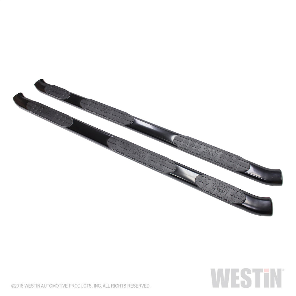 2017-2018-Ford-F-250350-Crew-Cab-(6.75Ft-Bed)-Pro-Traxx-5-Wtw-Oval-Nerf-Step-Bars---Black