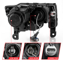 Load image into Gallery viewer, 2017-2018-Jeep-Grand-Cherokee-Projector-Headlights-W-Plank-Style-Switchback---Black-W-Amber