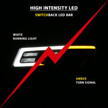 Load image into Gallery viewer, 2017-2018-Jeep-Grand-Cherokee-Projector-Headlights-W-Plank-Style-Switchback---Black-W-Amber