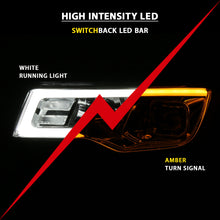 Load image into Gallery viewer, 2017-2018-Jeep-Grand-Cherokee-Projector-Headlights-W-Plank-Style-Switchback---Chrome-W-Amber