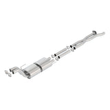 Borla 60637 Connection Pipes - X-Pipe With Mid-Pipes & S-Type Muffler