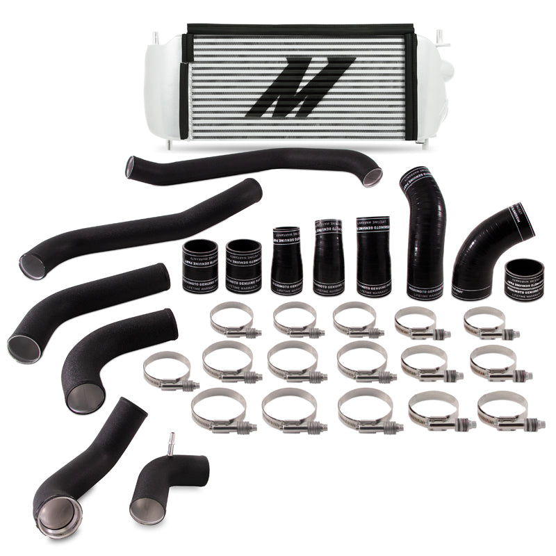 2017-Ford-F150-3.5L-Ecoboost-Performance-Intercooler-Kit---Silver-Cooler-Black-Pipes
