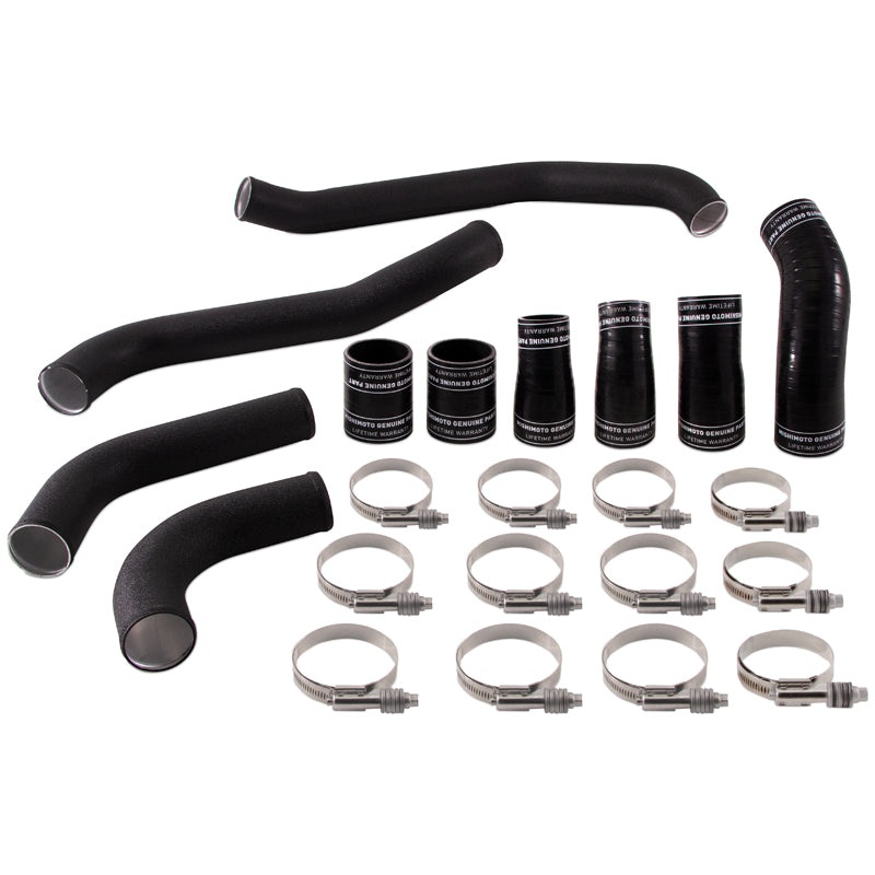 2017-Ford-F150-3.5L-Ecoboost-Hot-Side-Intercooler-Pipe-Kit---Wrinkle-Black